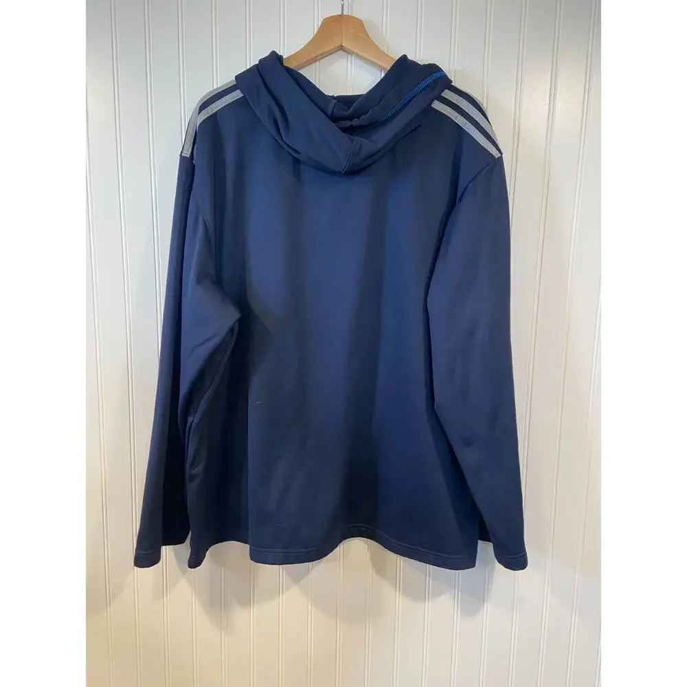 Adidas Oklahoma City Thunder Hoodie Adult Small XL Blue Long Sleeve Pullover